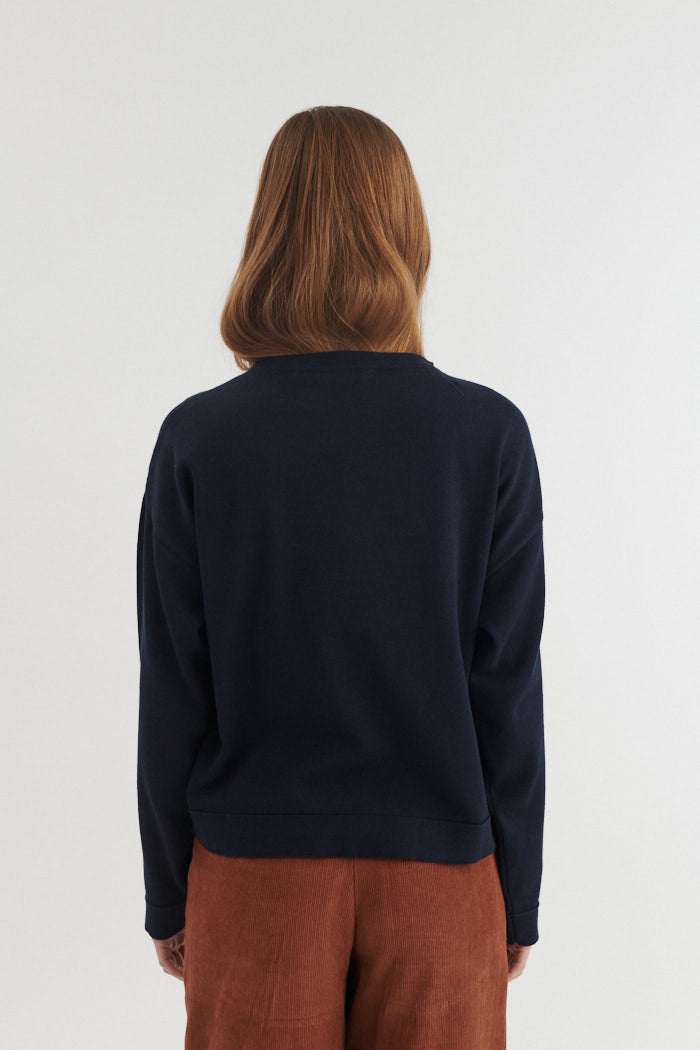 Rundhals-Pullover KARI aus Bio-Baumwolle