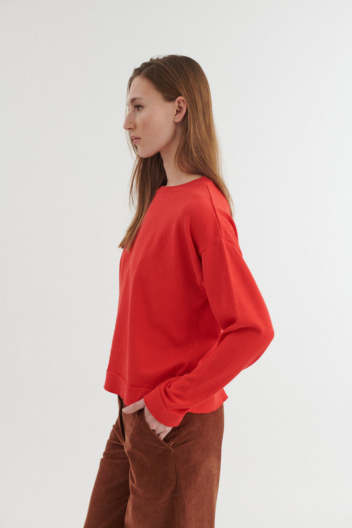 Rundhals-Pullover KARI aus Bio-Baumwolle