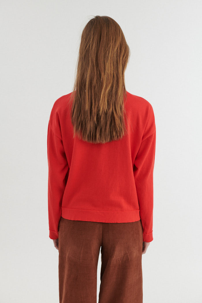 Rundhals-Pullover KARI aus Bio-Baumwolle