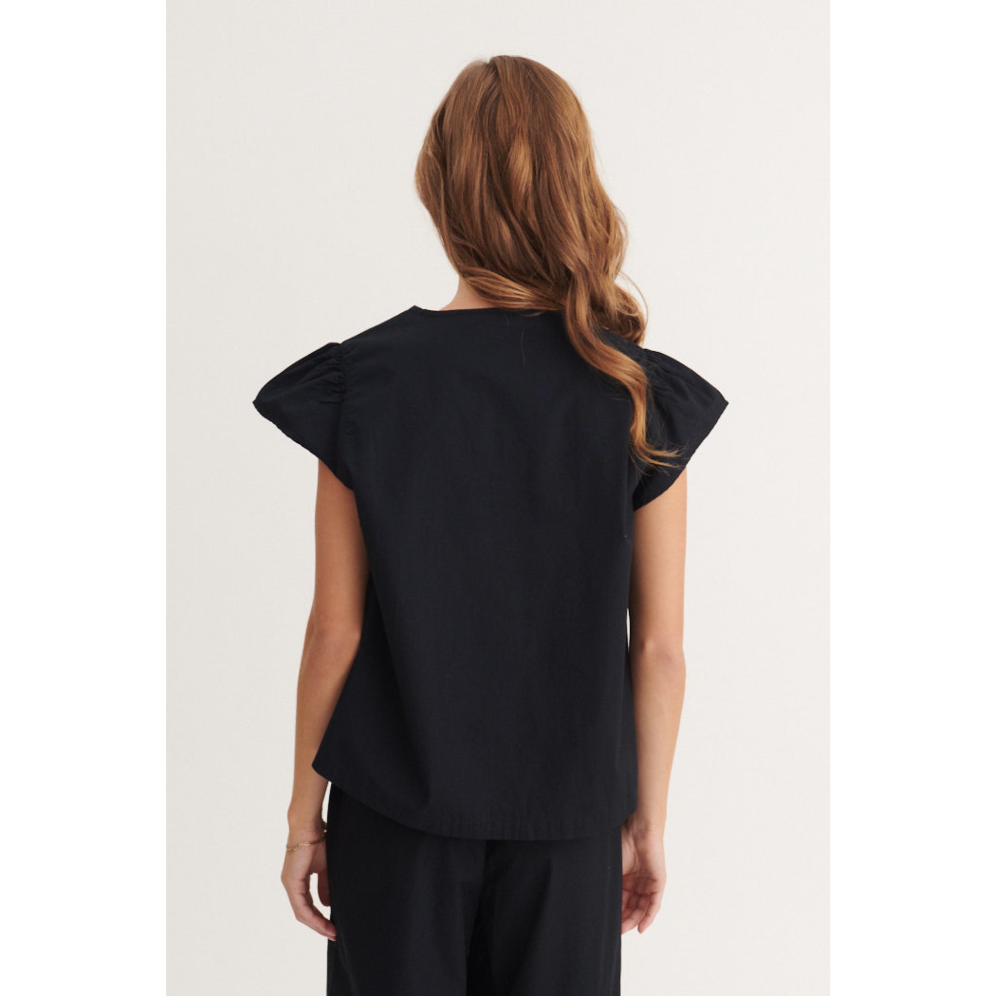 Kurzarm Shirt SILJE Bluse aus Bio-Baumwolle