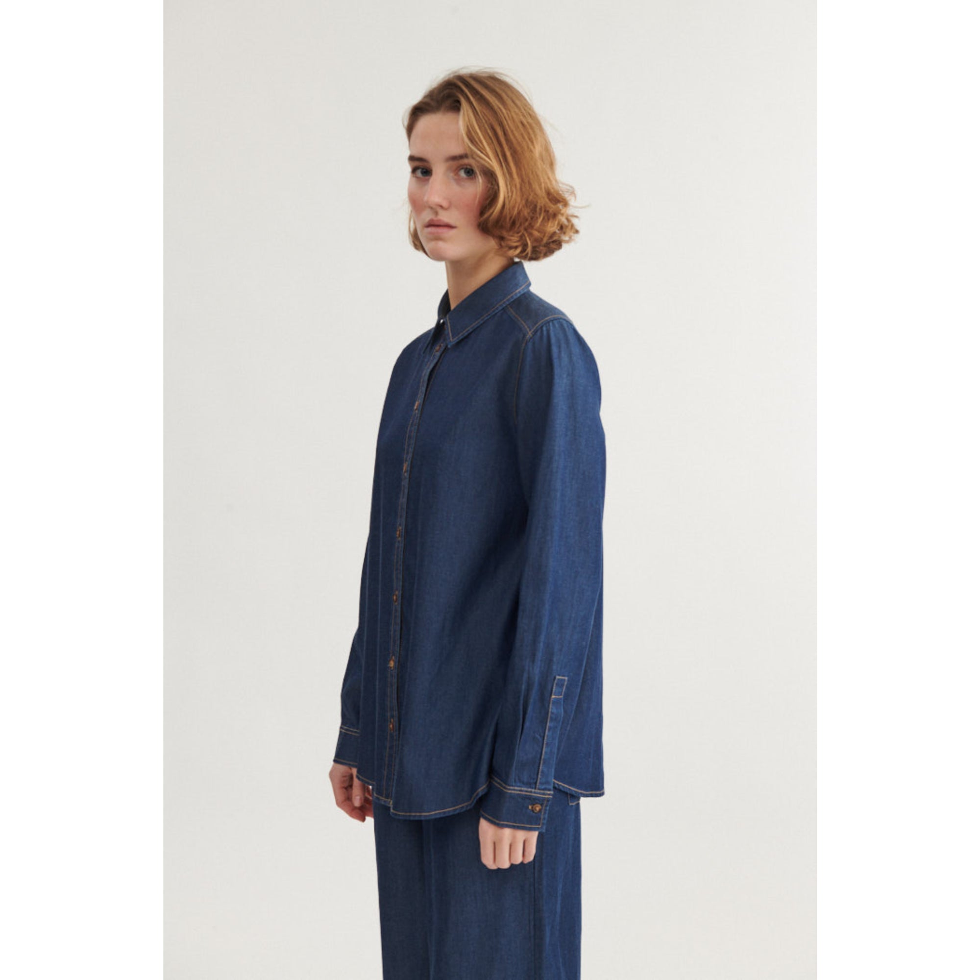 Denim Blusenshirt BINE aus Tencel