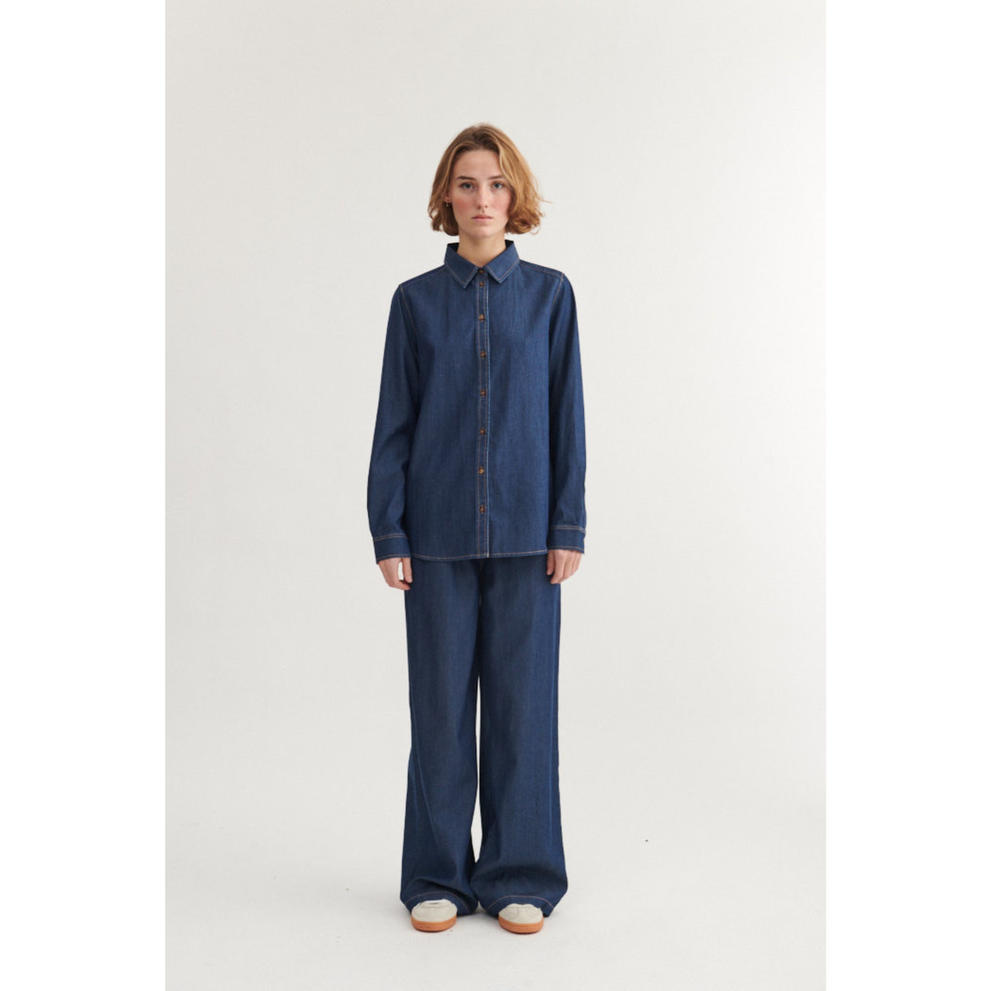 Denim Blusenshirt BINE aus Tencel