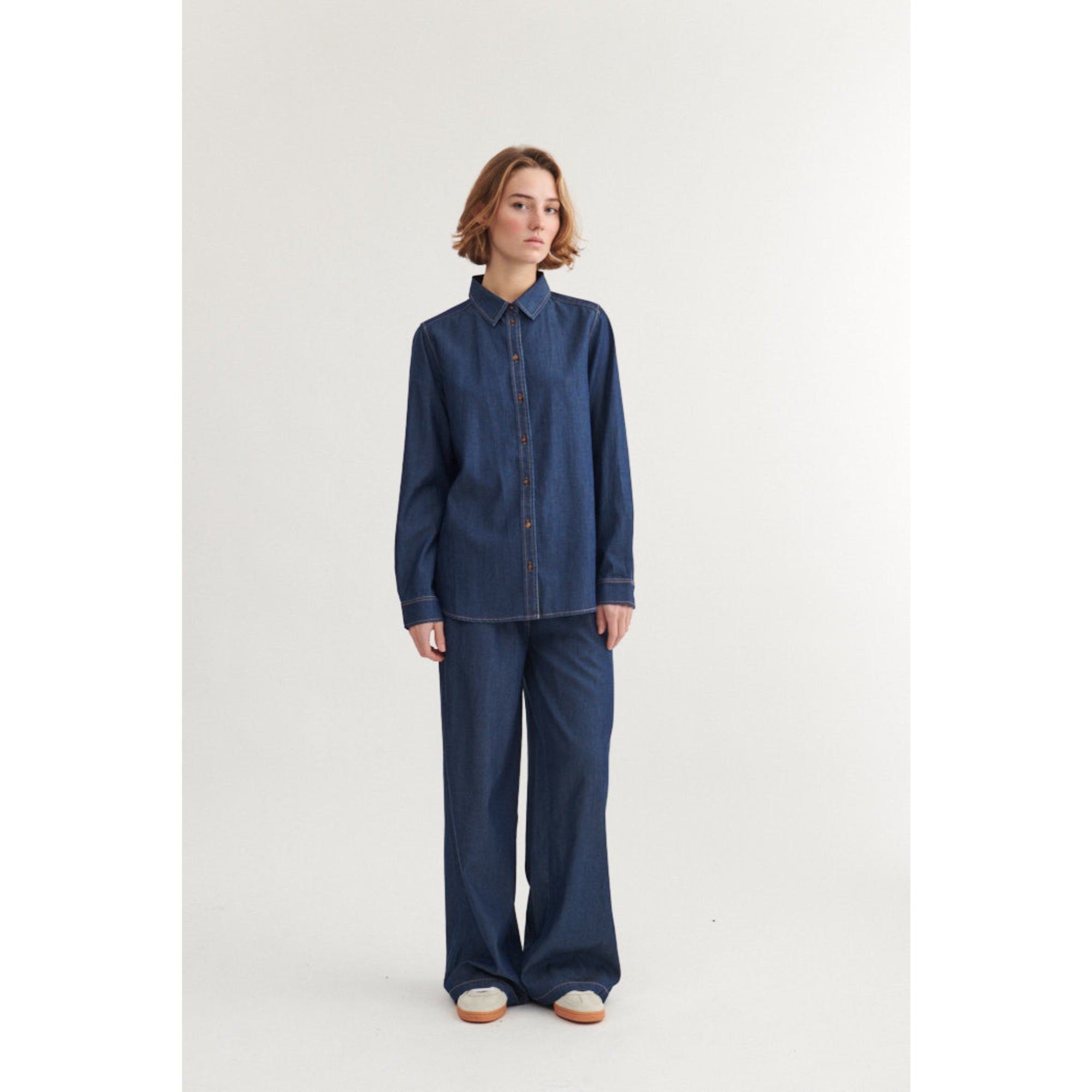 Denim Blusenshirt BINE aus Tencel