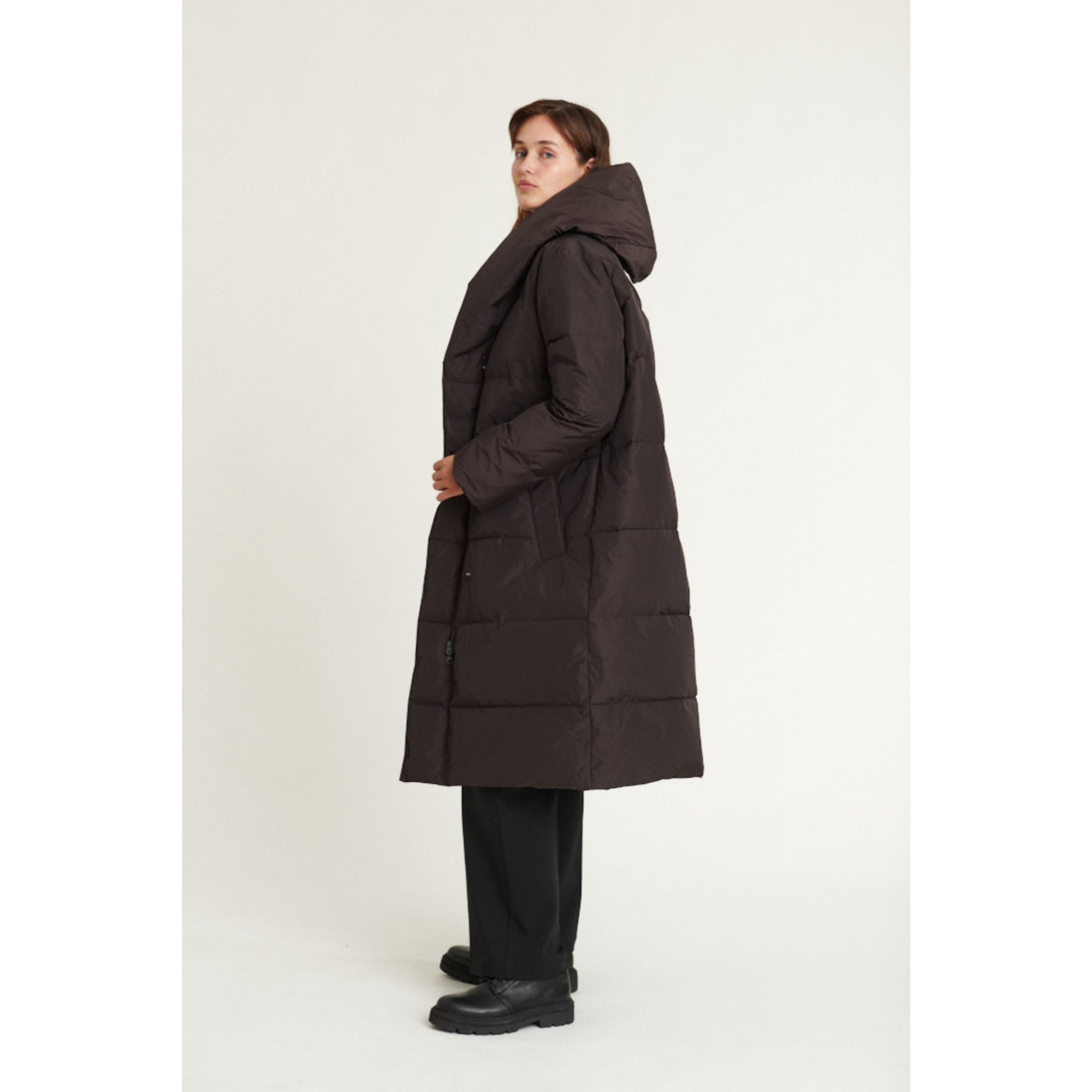 Wintermantel Tenna Shawl Collar Parka aus recyceltem Polyester