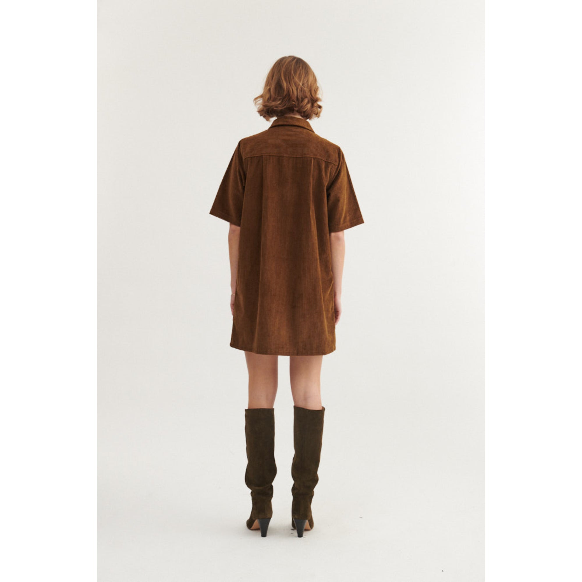 Polo Cord-Kleid ISA aus Bio-Baumwolle GOTS