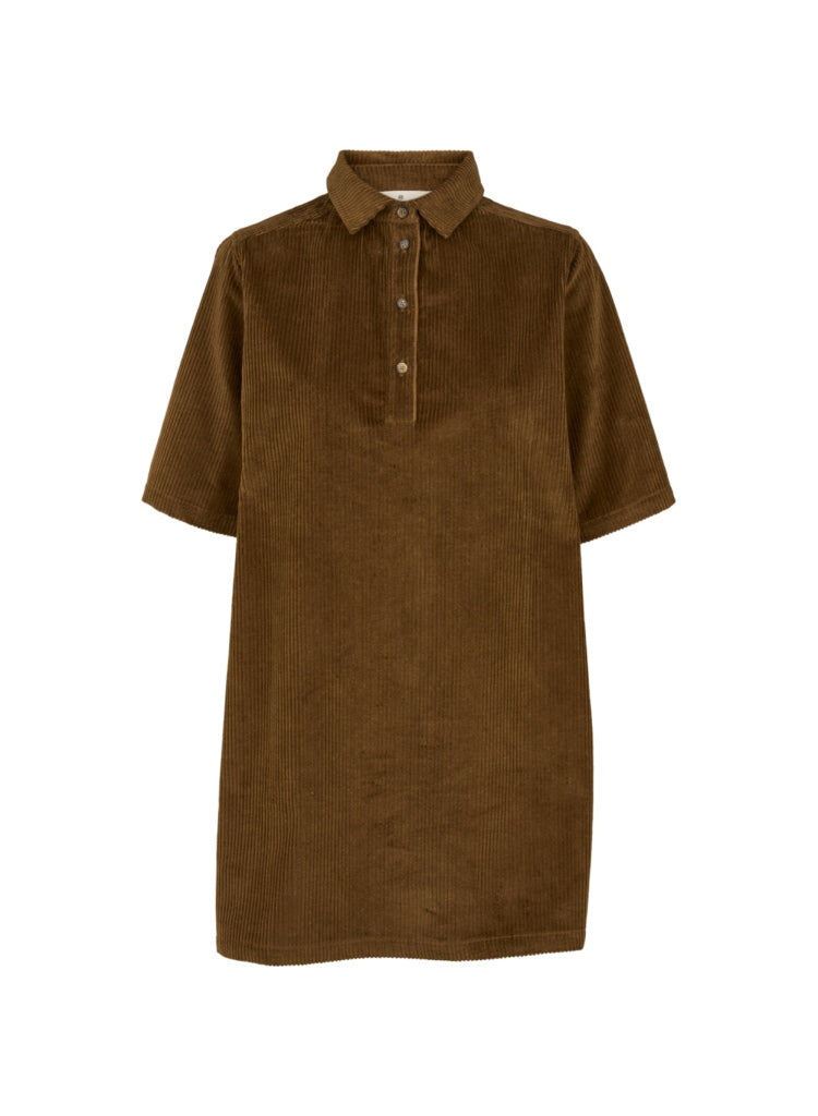 Polo Cord-Kleid ISA aus Bio-Baumwolle GOTS