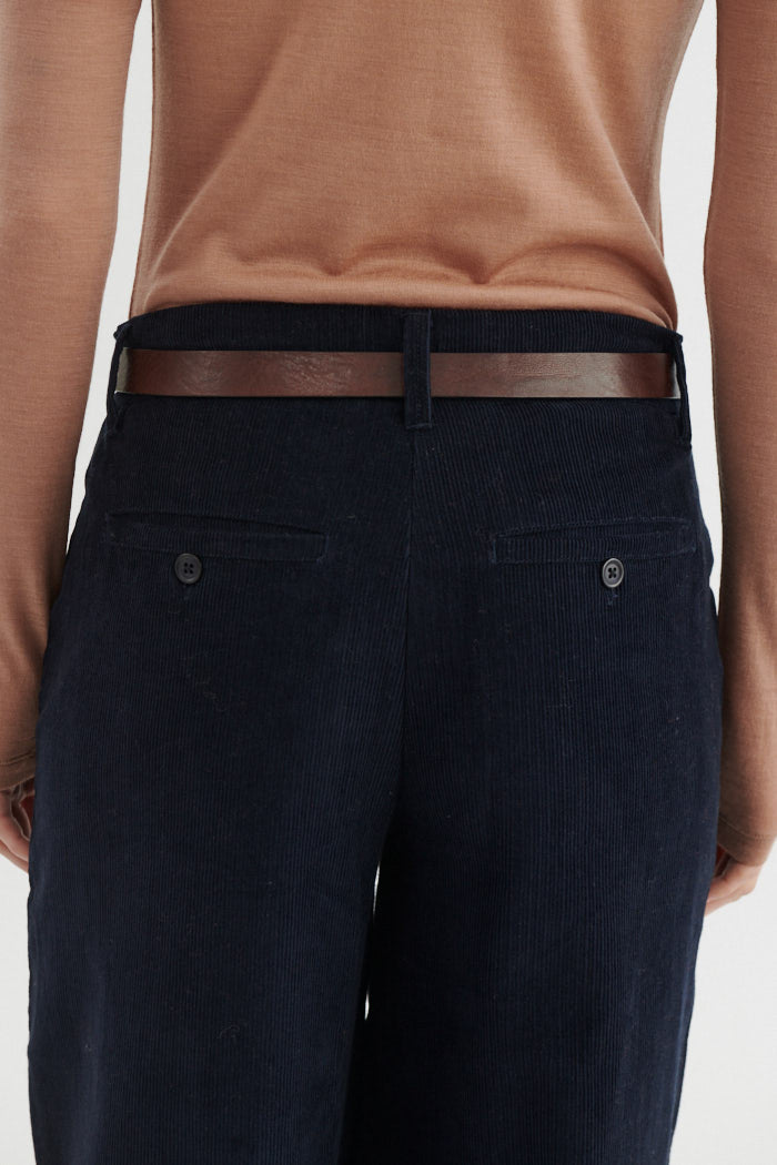 Cordhose MILLU mit weitem Bein aus Bio-Baumwolle