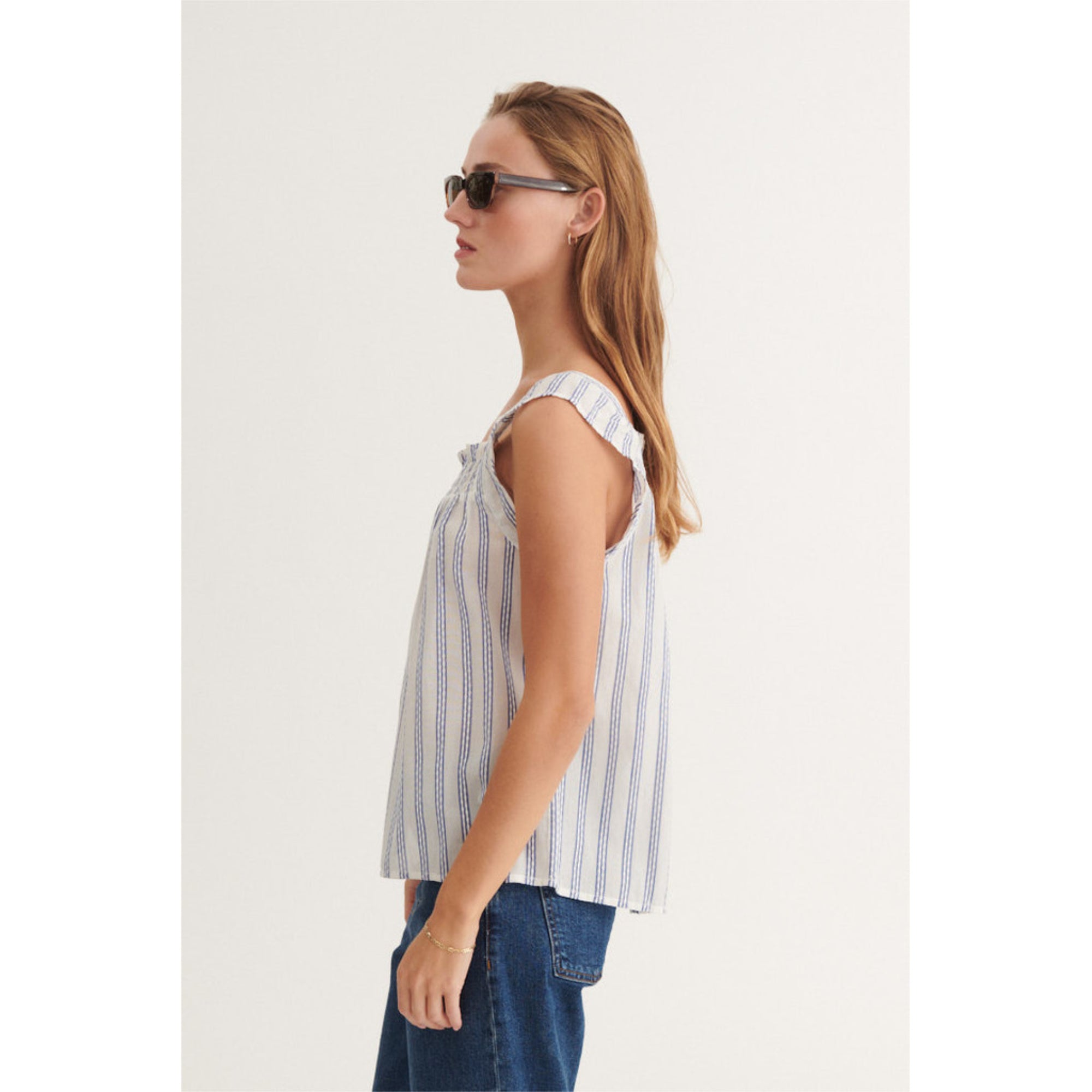 Gestreiftes Top Ada aus Bio-Baumwolle