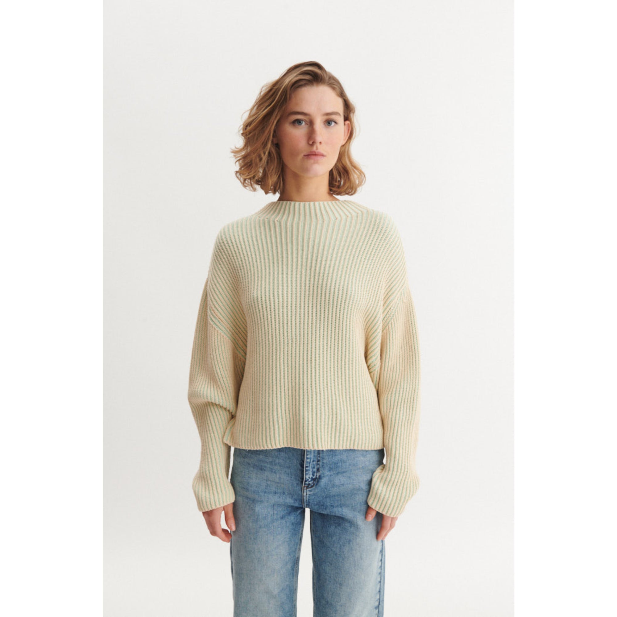 Pullover WINIE zweifarbig 2-Colored aus Bio-Baumwolle