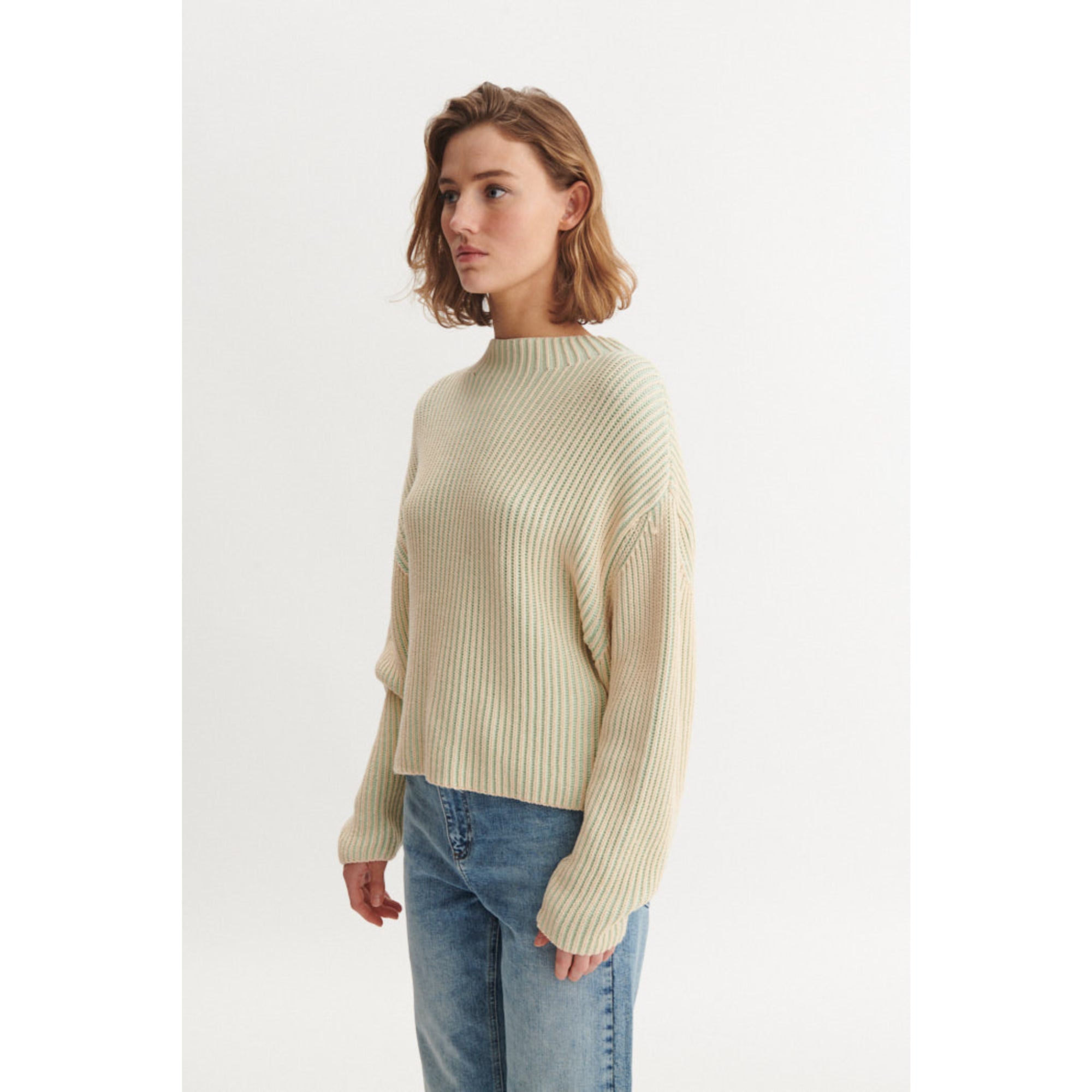 Pullover WINIE zweifarbig 2-Colored aus Bio-Baumwolle