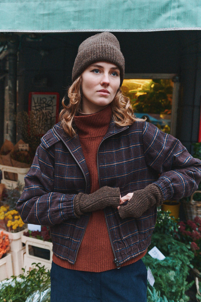 Strick-Beanie Mütze SALLY mit Bio-Wolle