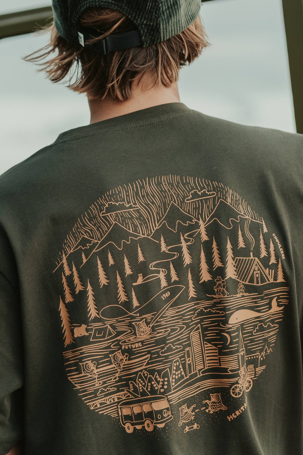 T-Shirt mit Rückenprint aus Bio-Baumwolle