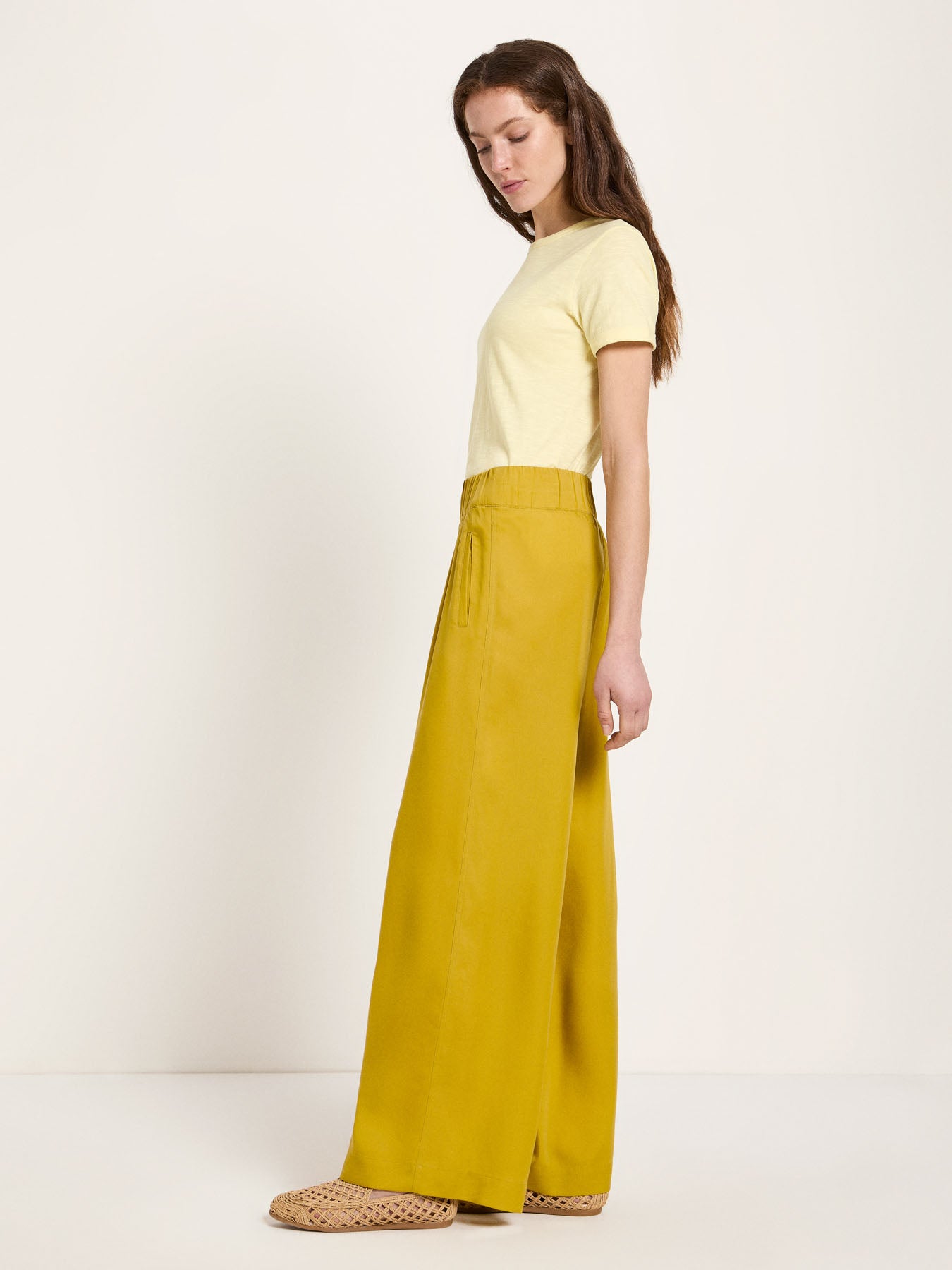 Hose mit weitem Bein aus TENCEL™