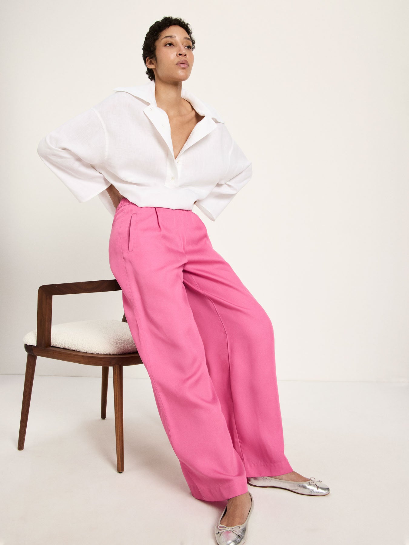 Hose mit weitem Bein aus TENCEL™