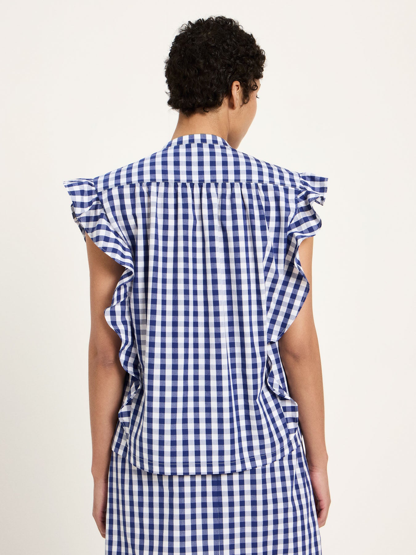 Bluse mit Karomuster VICHY aus Bio-Baumwolle