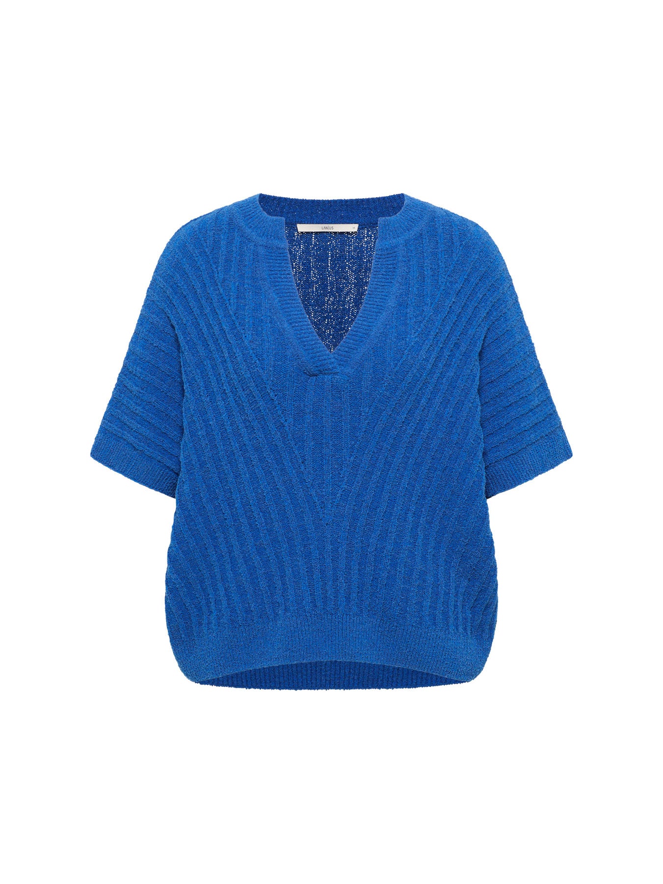 Bouclé Pullunder mit V-Ausschnitt aus Bio-Baumwolle