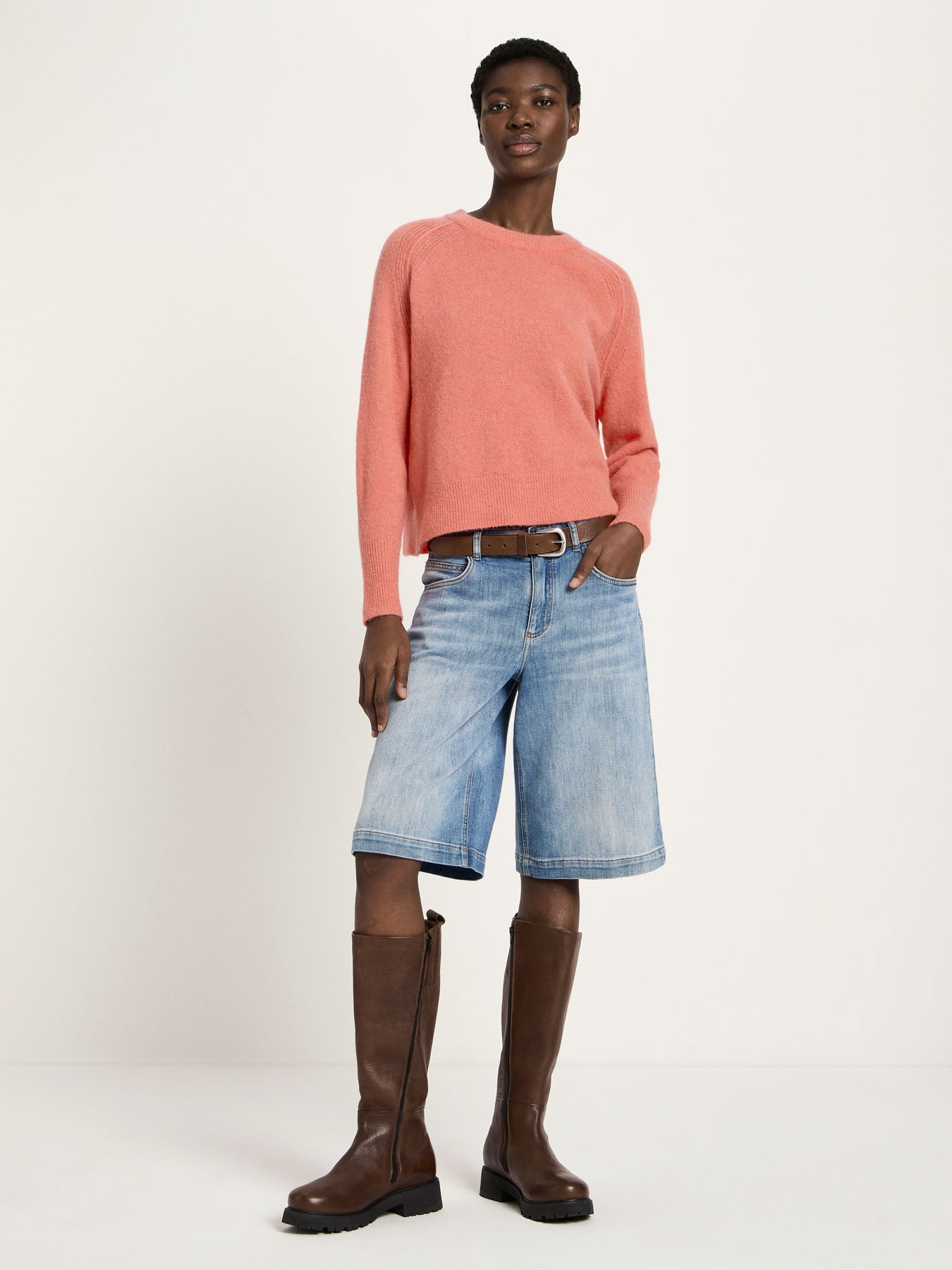 Raglanpullover aus Alpaka- und Schurwolle