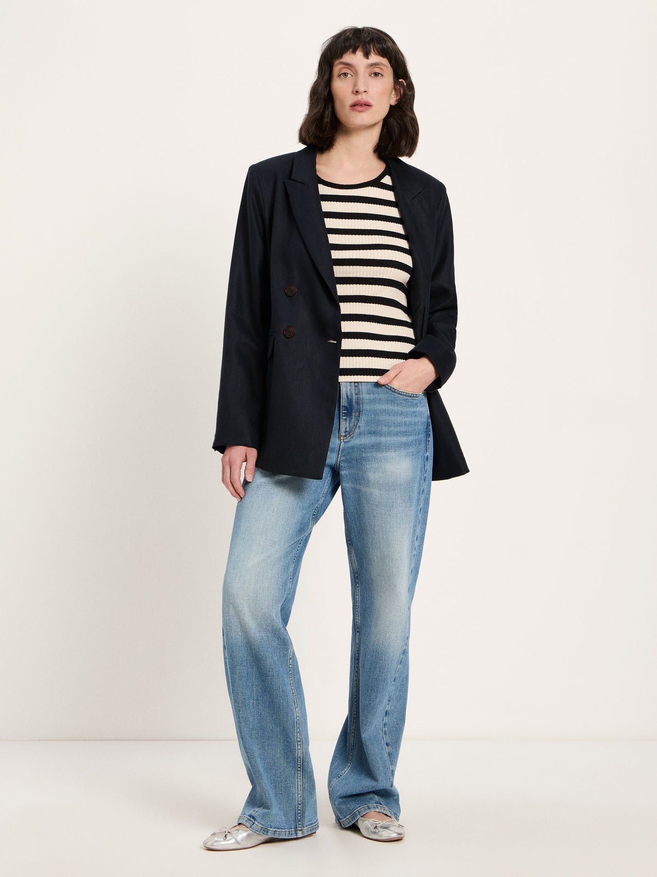 Tanktop mit Streifen aus Pima Bio-Baumwolle