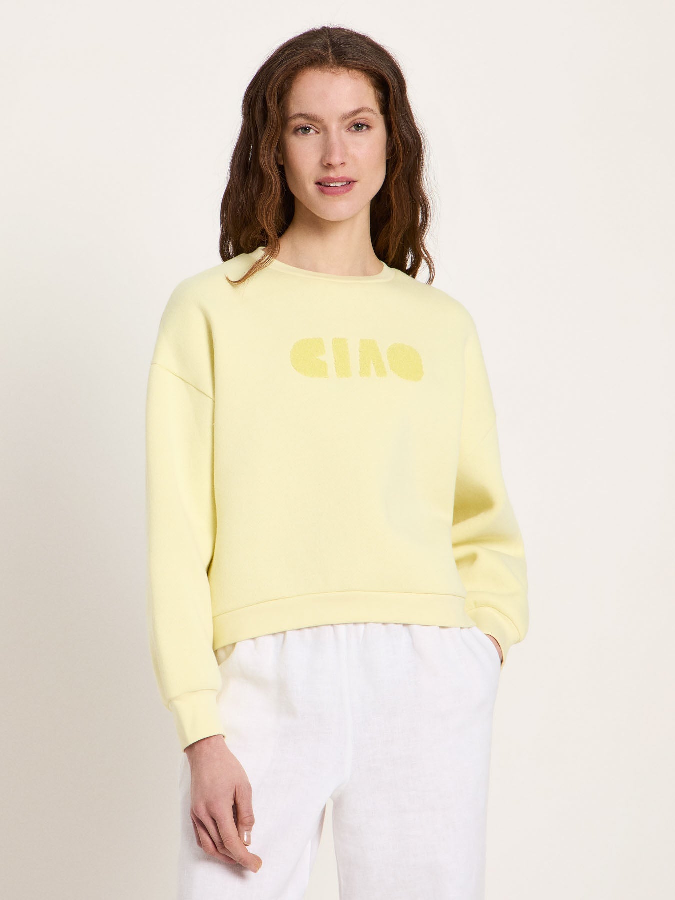 Statementsweatshirt Pullover aus Bio-Baumwolle
