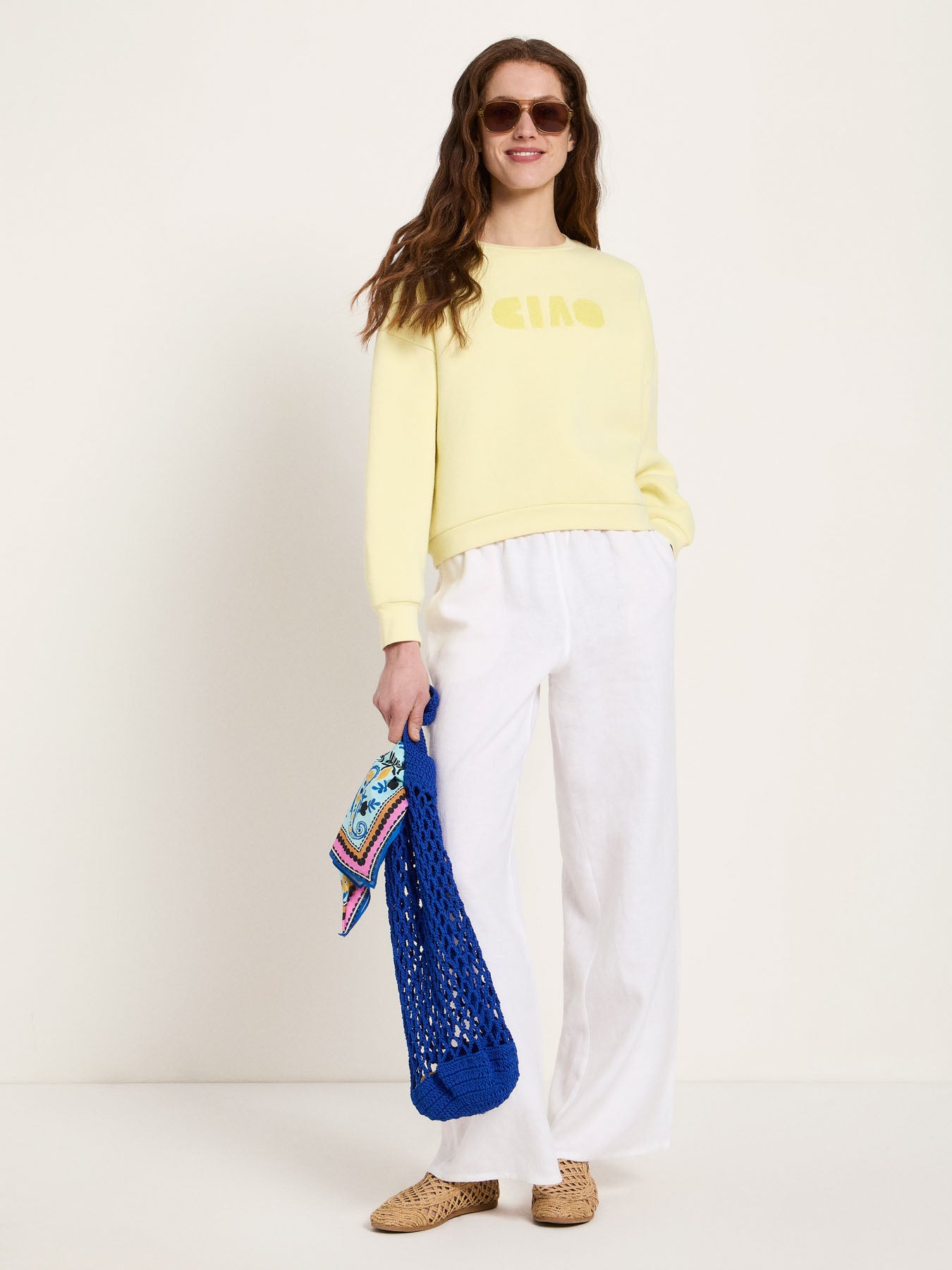 Statementsweatshirt Pullover aus Bio-Baumwolle