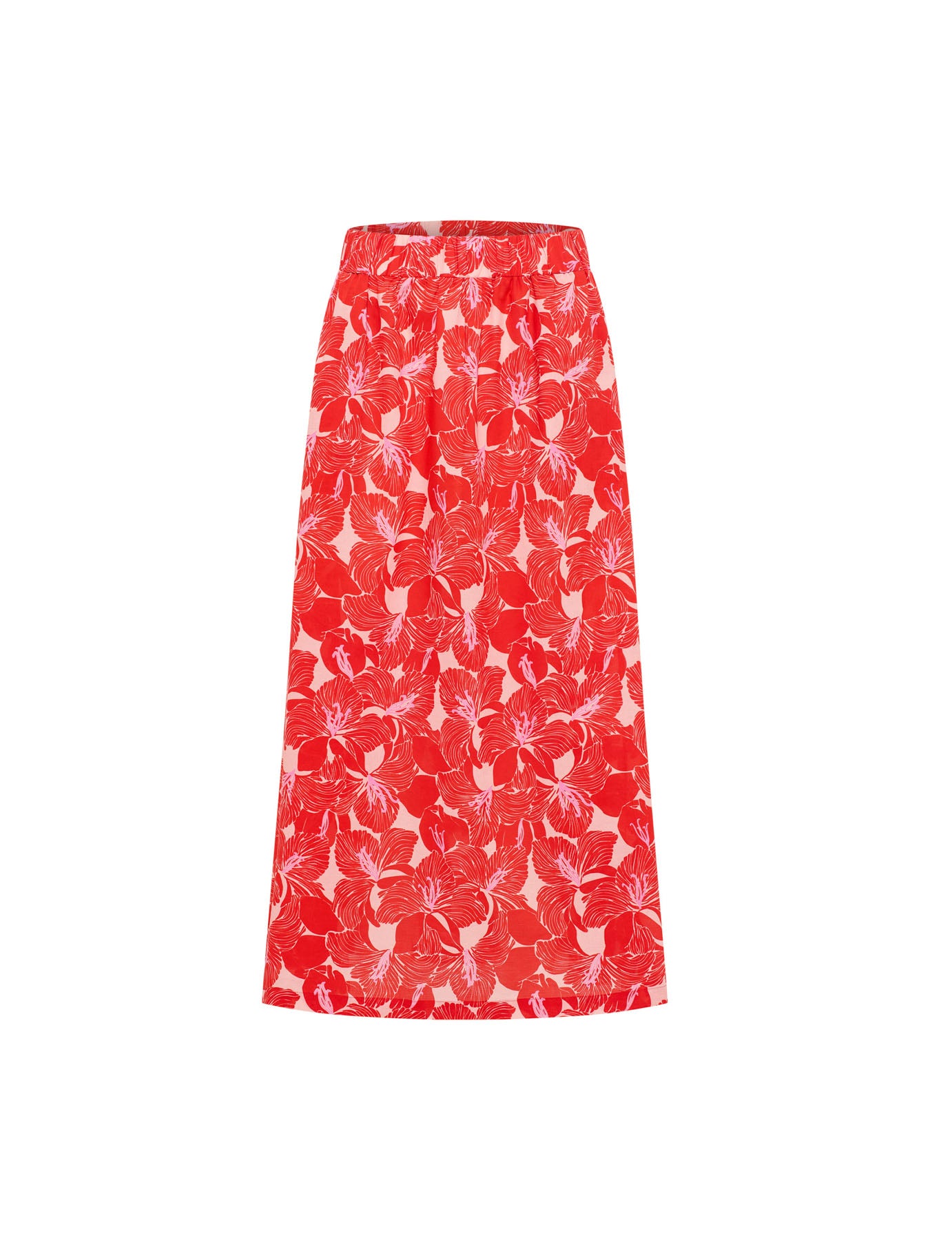 Midirock mit Flowerprint aus Bio-Baumwolle