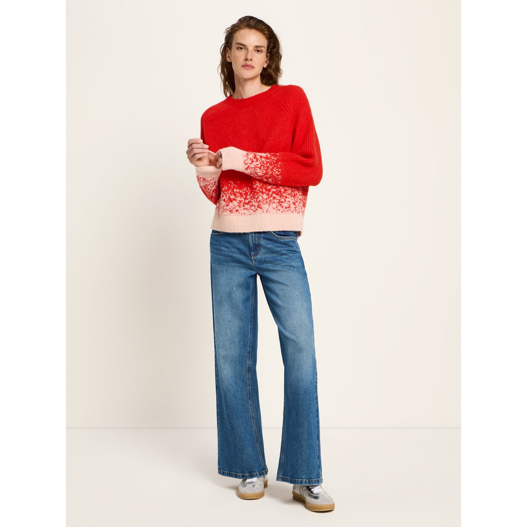 Jacquard Pullover aus Bio-Alpakawolle