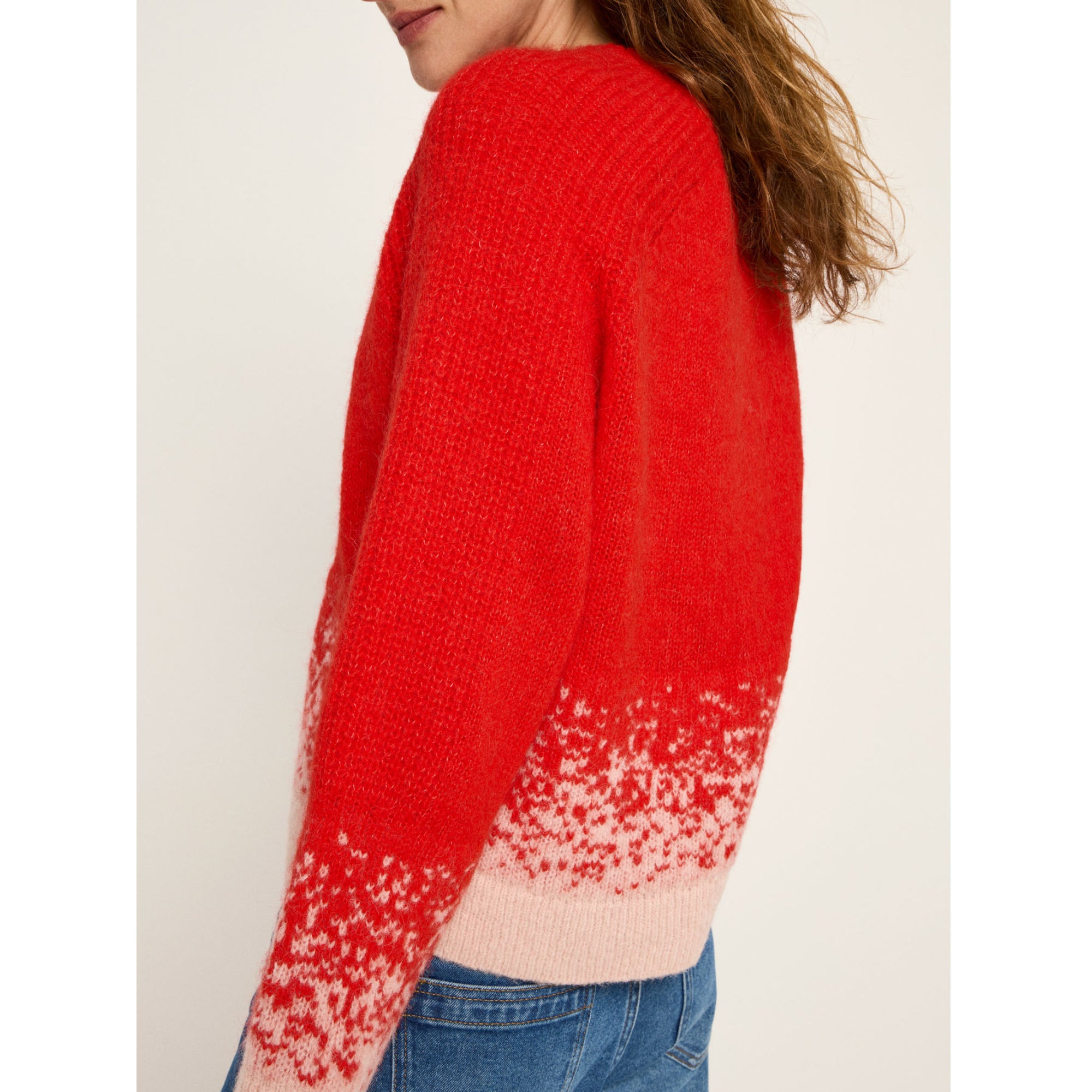 Jacquard Pullover aus Bio-Alpakawolle