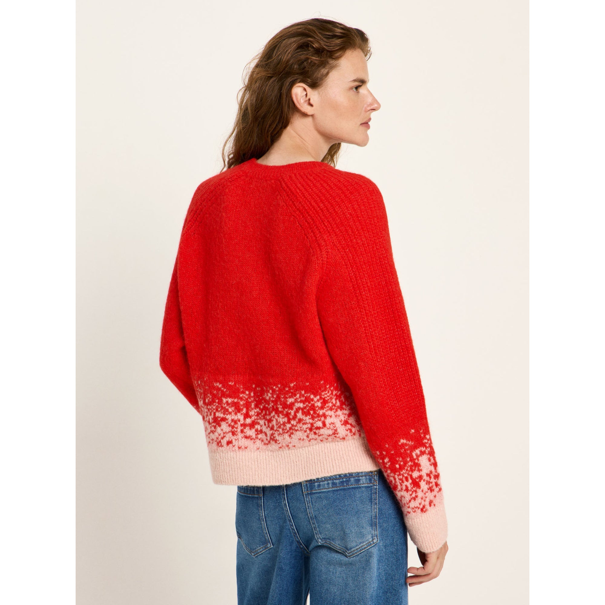 Jacquard Pullover aus Bio-Alpakawolle