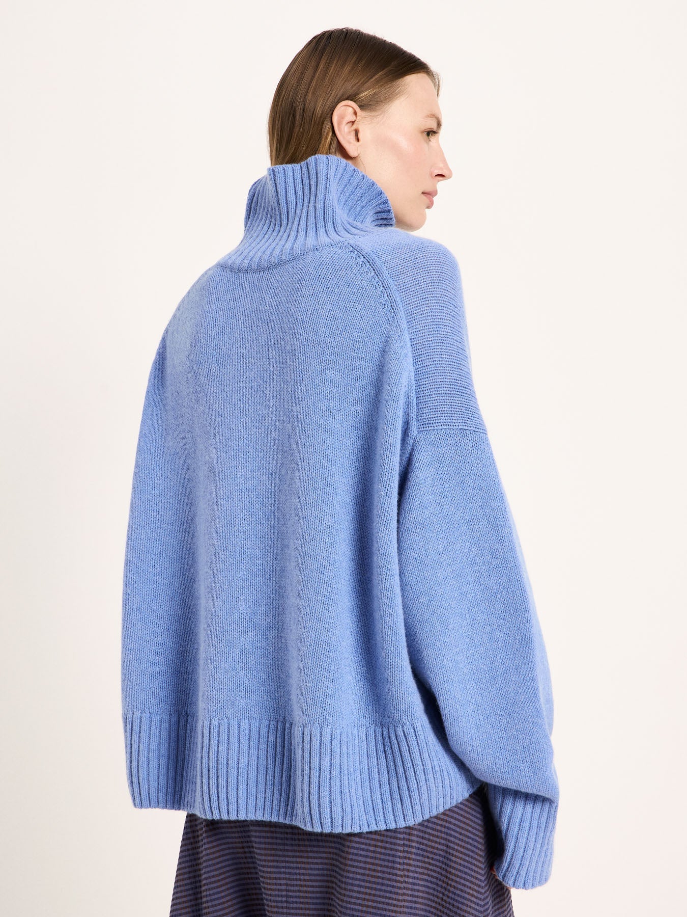 Oversize Pullover aus Bio-Schurwolle und Bio-Baumwolle (GOTS)