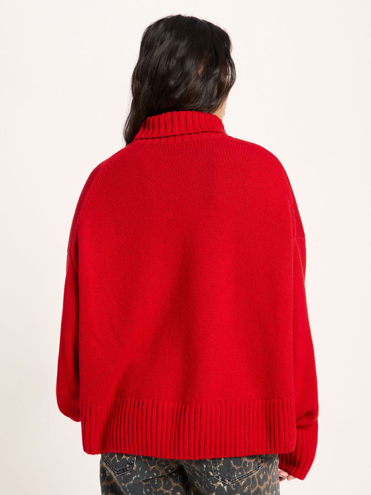 Oversize Pullover aus Bio-Schurwolle und Bio-Baumwolle (GOTS)