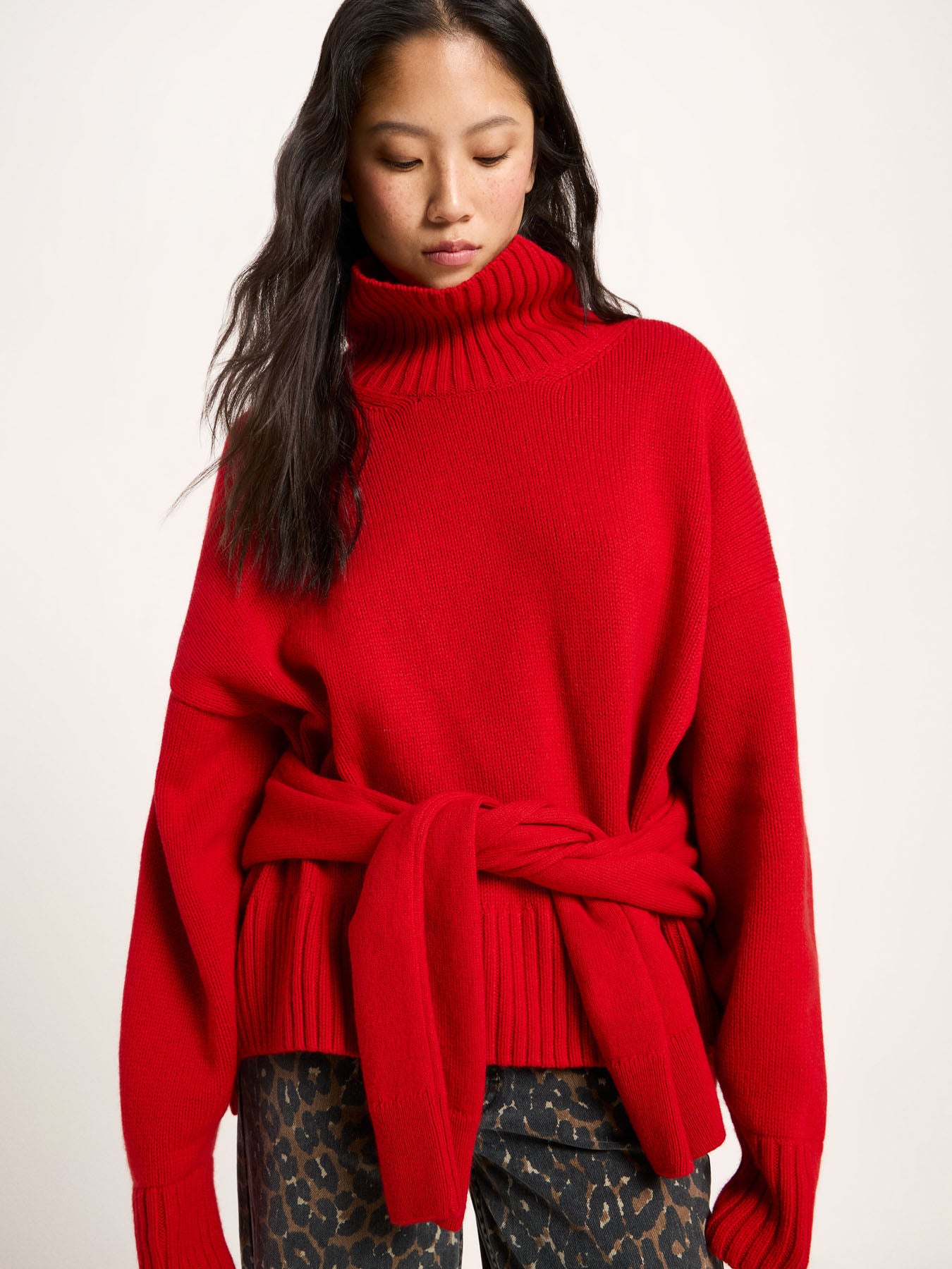Oversize Pullover aus Bio-Schurwolle und Bio-Baumwolle (GOTS)