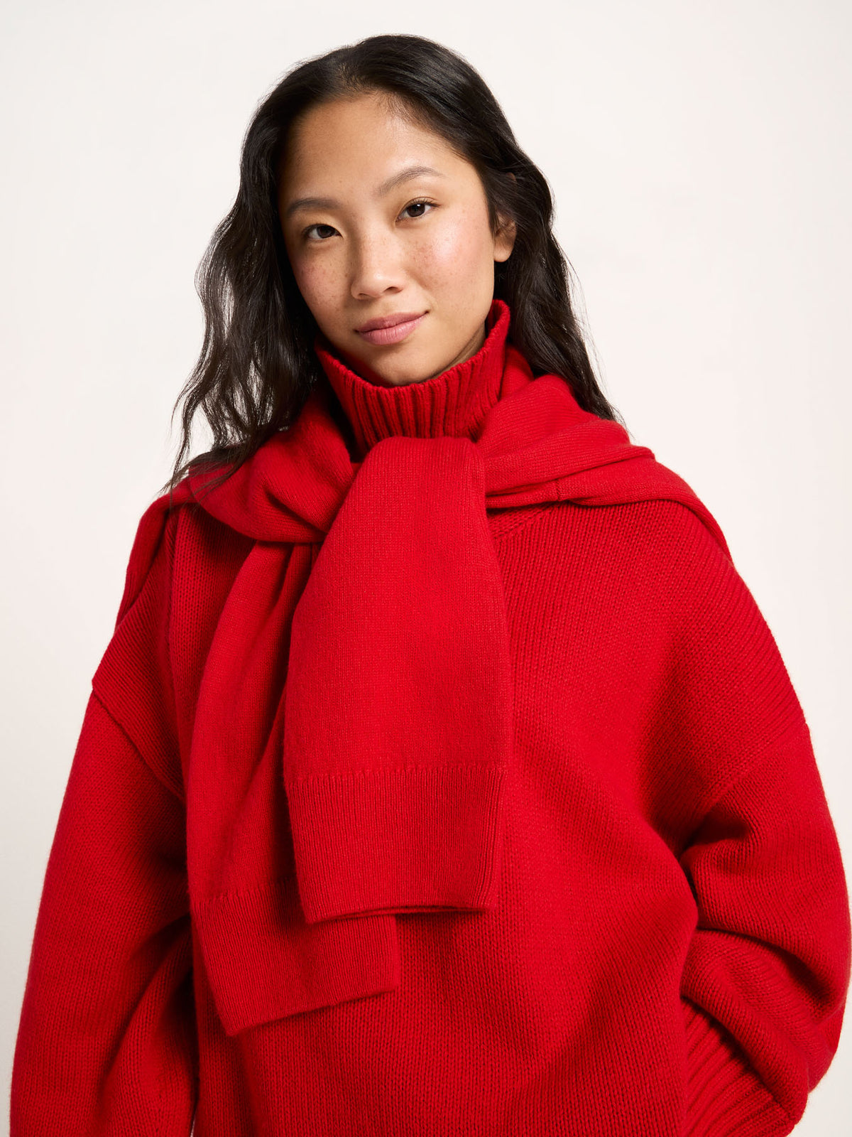 Oversize Pullover aus Bio-Schurwolle und Bio-Baumwolle (GOTS)