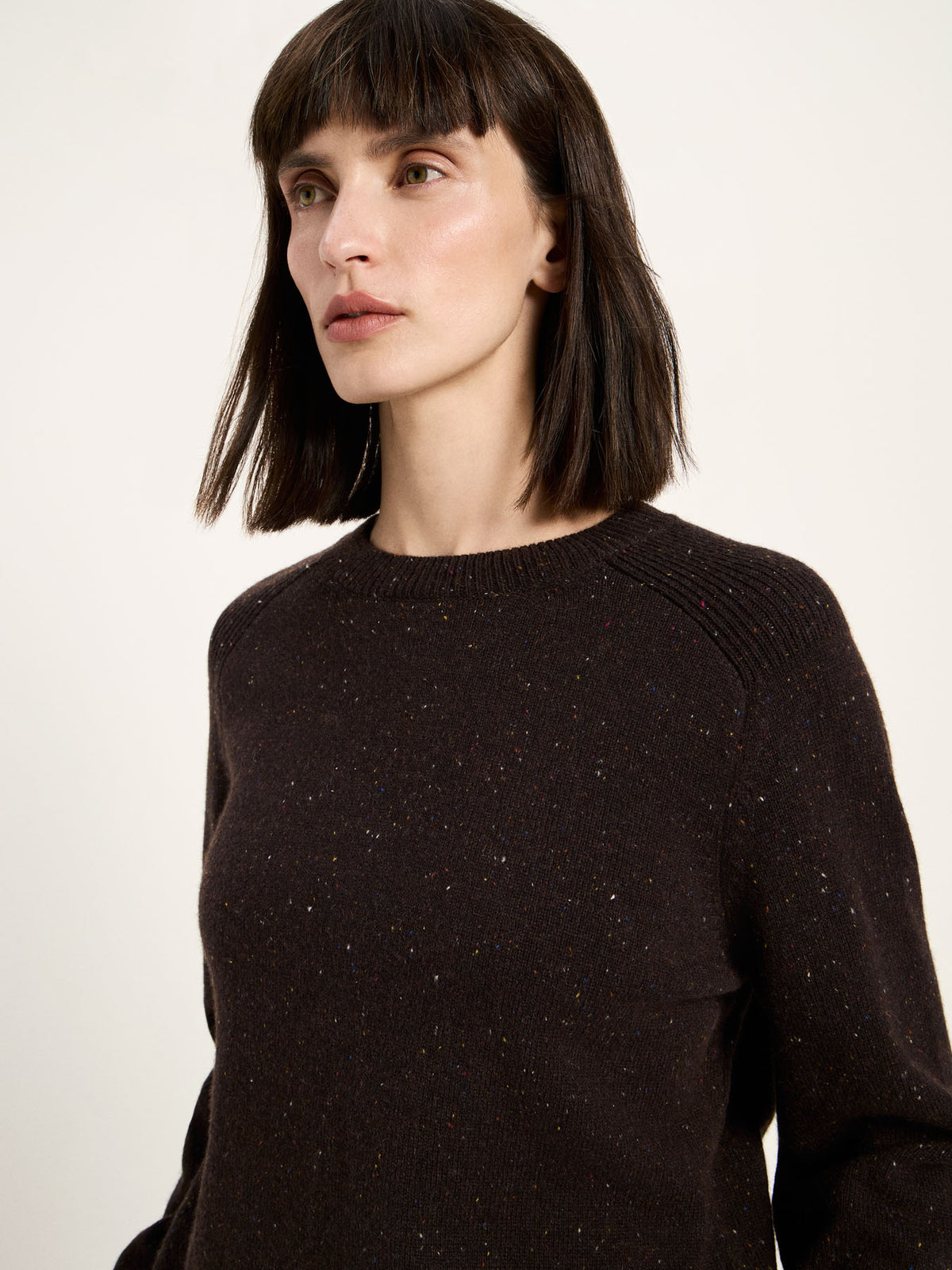 Cropped Pullover aus Bio-Schurwolle und Bio-Baumwolle (GOTS)
