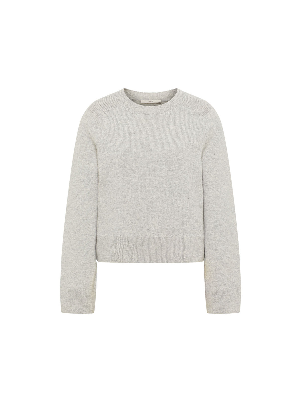 Cropped Pullover aus Bio-Schurwolle und Bio-Baumwolle (GOTS)
