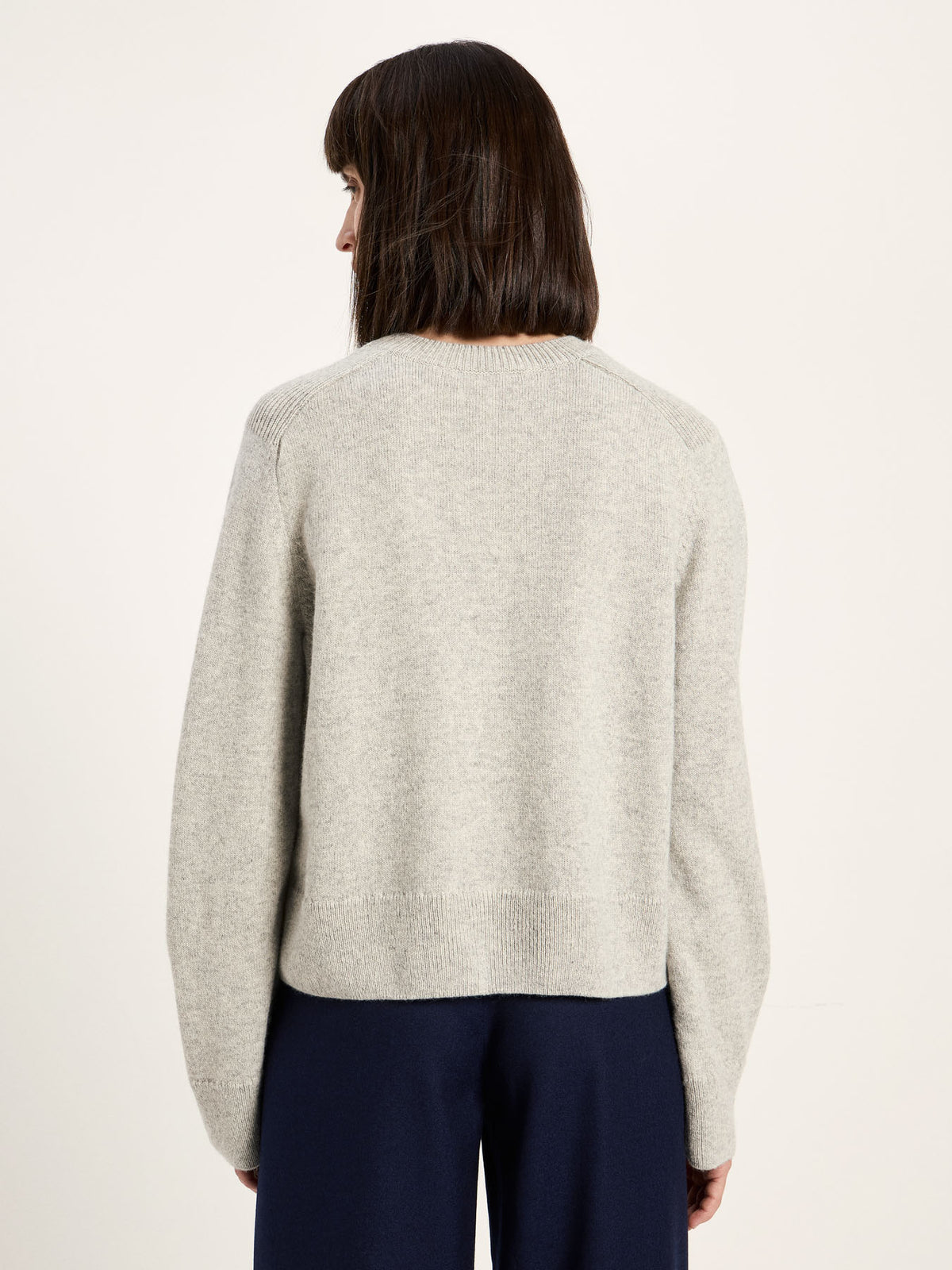 Cropped Pullover aus Bio-Schurwolle und Bio-Baumwolle (GOTS)