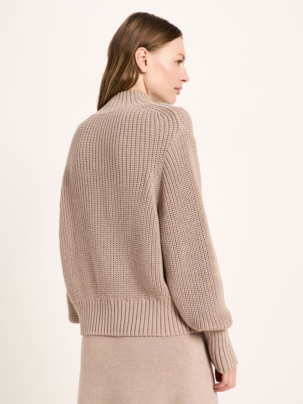 Grobstrickpullover aus Bio-Baumwolle (GOTS)