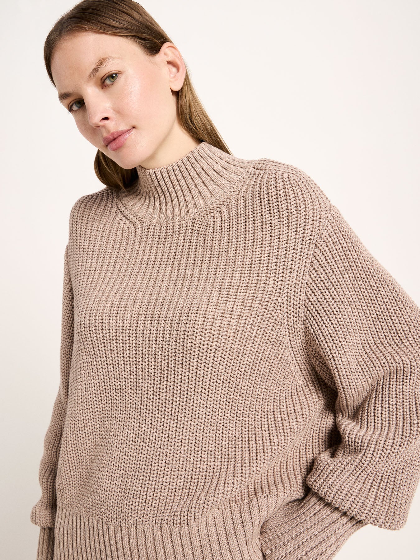 Grobstrickpullover aus Bio-Baumwolle (GOTS)