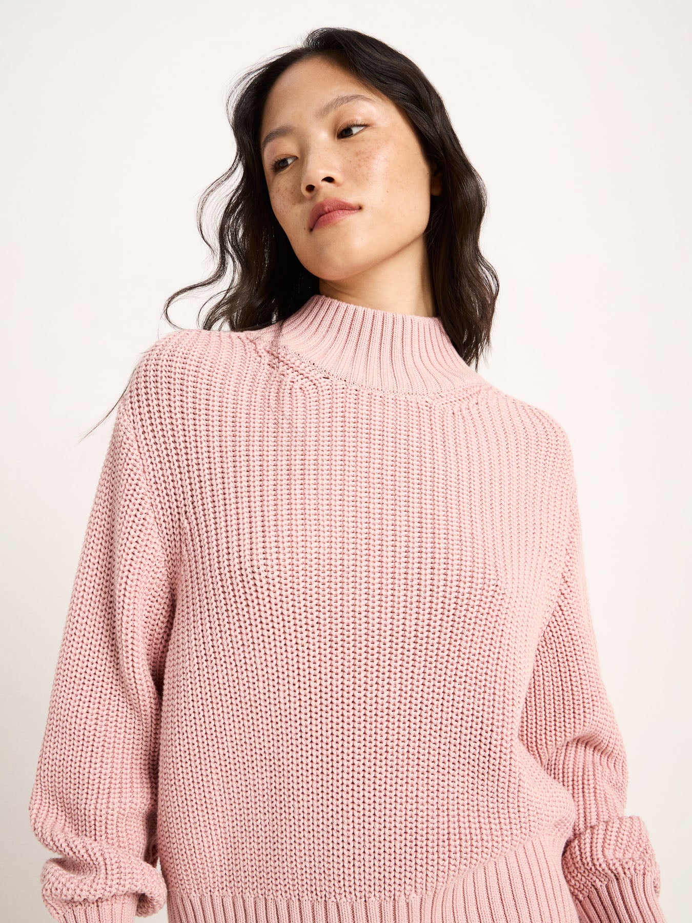 Grobstrickpullover aus Bio-Baumwolle (GOTS)