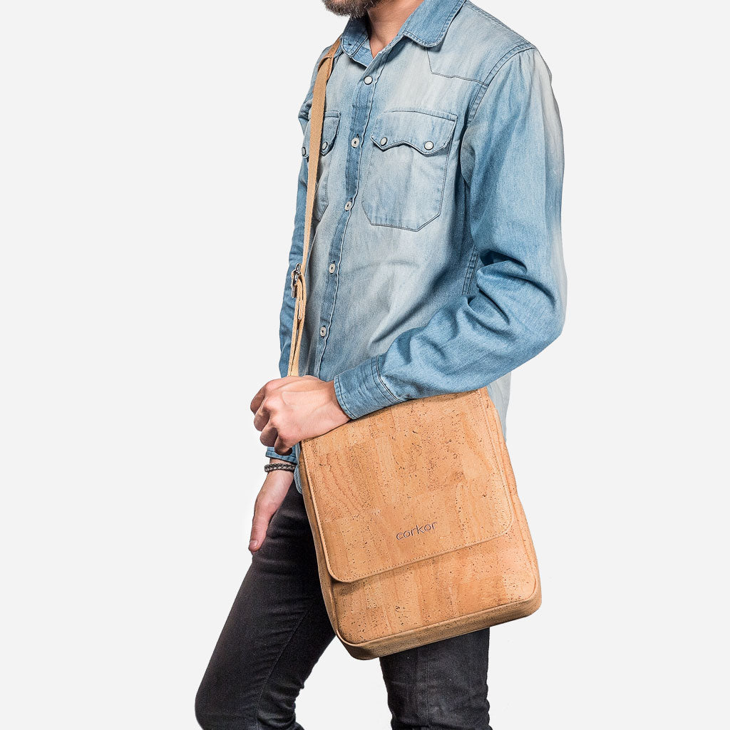 Kork Messenger Tasche Medium