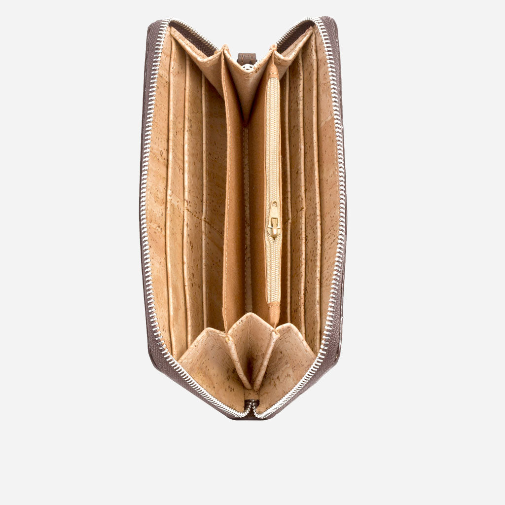 Langes Portemonnaie aus Kork