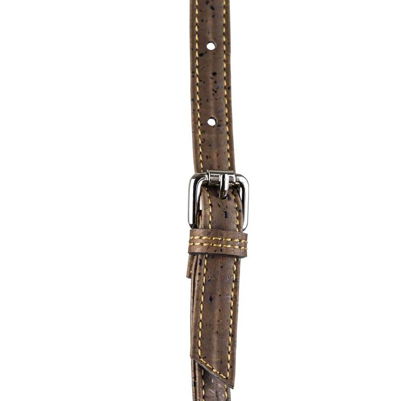 Kork Umhängetasche Klein Dark Brown