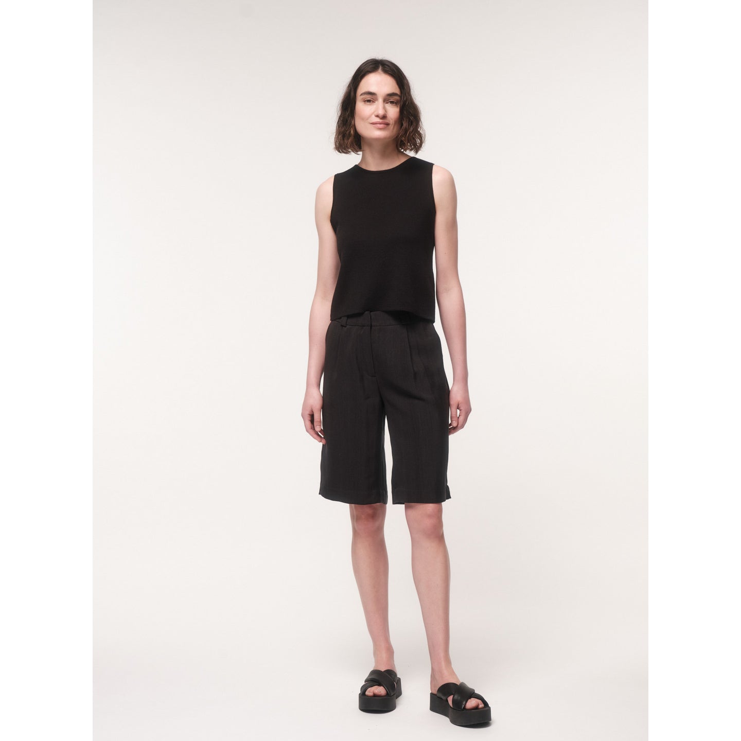 Bermuda aus TENCEL™ und recyceltem Polyester