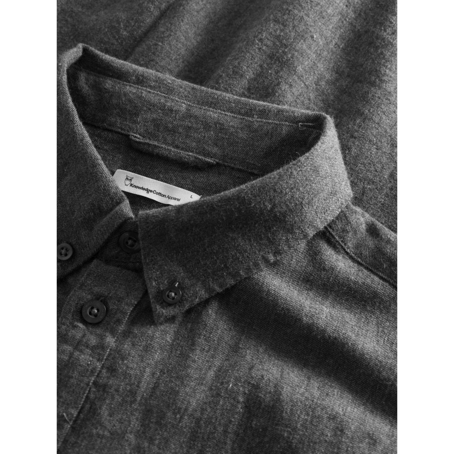 Flanell-Hemd MELANGE aus Bio-Baumwolle