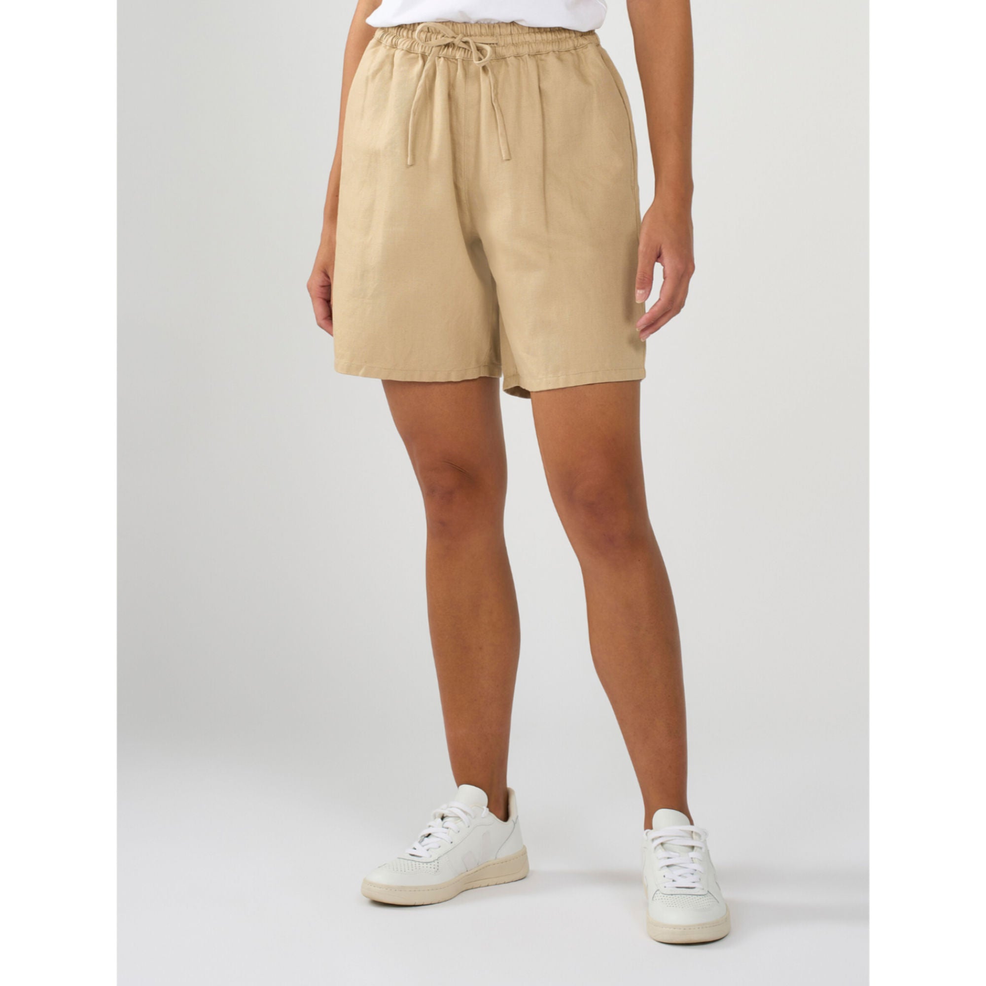 Shorts aus Bio-Baumwolle und Bio-Leinen