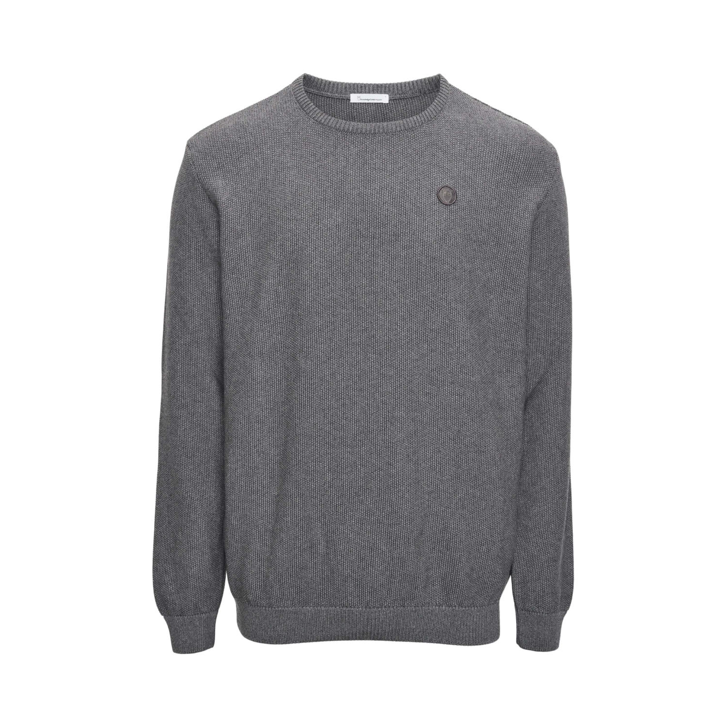 Strick-Pullover PIQUE BADGE aus Bio-Baumwolle