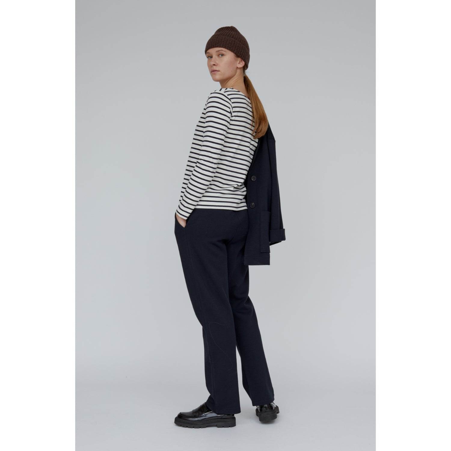 Gestreiftes Langarmshirt BRETON aus Bio-Baumwolle