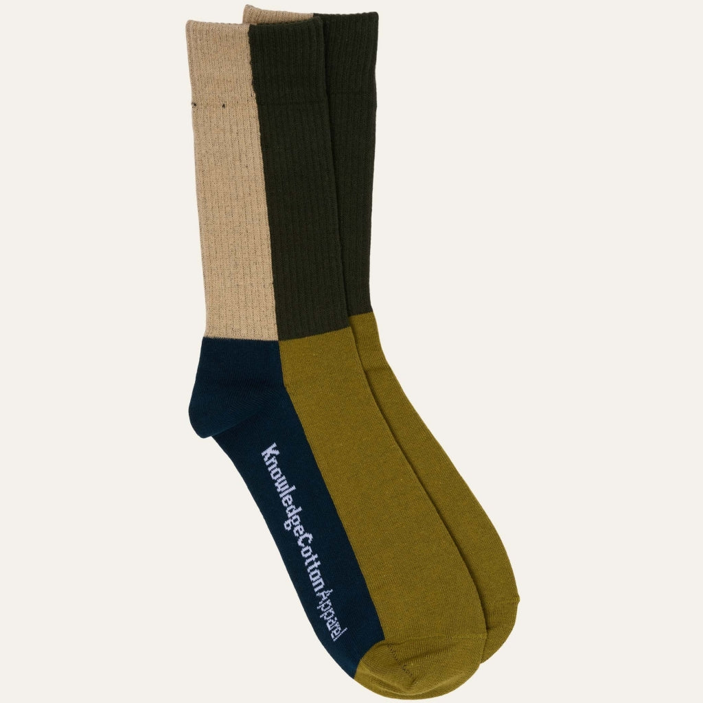 2-Pack Socken BLOCK mit Bio-Baumwolle