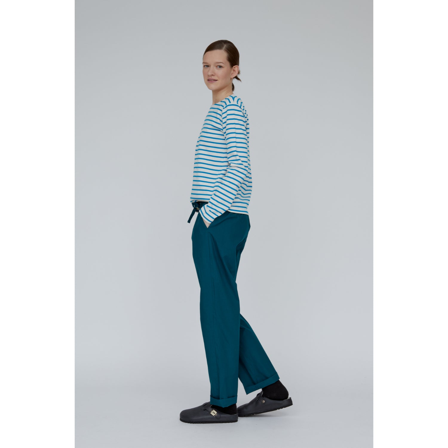 Gestreiftes Langarmshirt BRETON aus Bio-Baumwolle