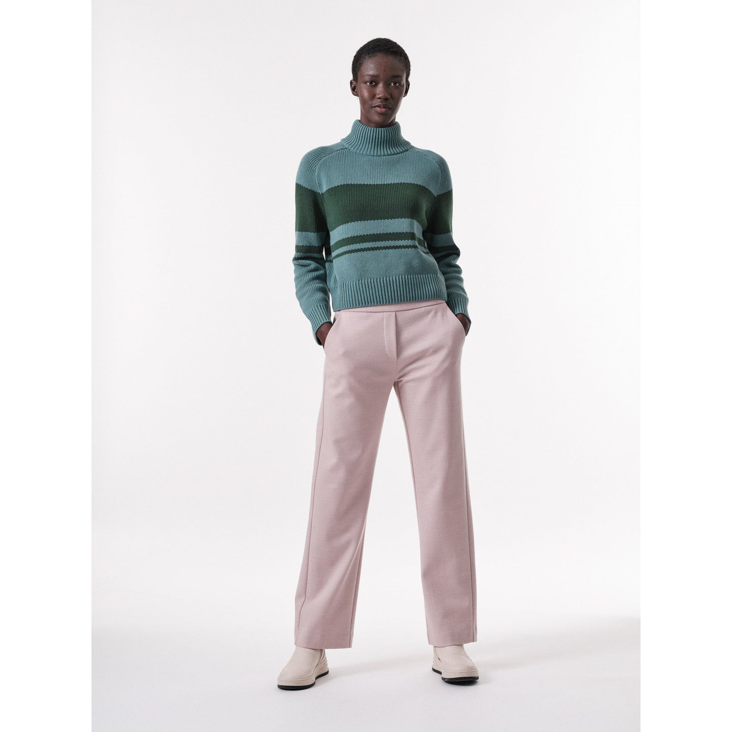 Colourblock Pullover aus Bio-Baumwolle
