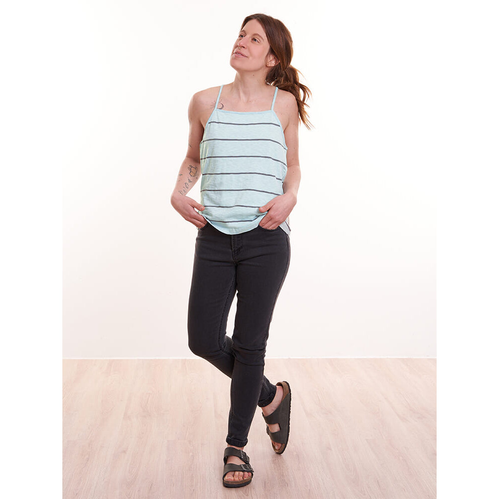 Top EASY-STRIPE aus Bio-Baumwolle